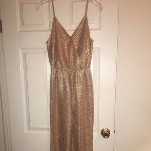 Nordstrom Rack Gold Jumpsuit
